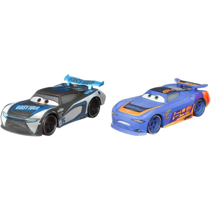 Disney Pixar Cars 3, Harvey Rodcap & Barry Depedal 2-Pack, 1:55 Scale Die-Cast Vehicles