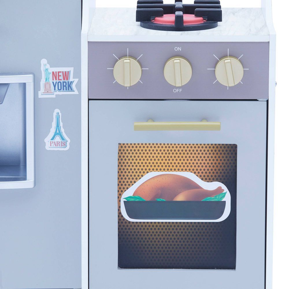 Teamson Kids Little Chef Lyon Wooden Kitchen with Accessories