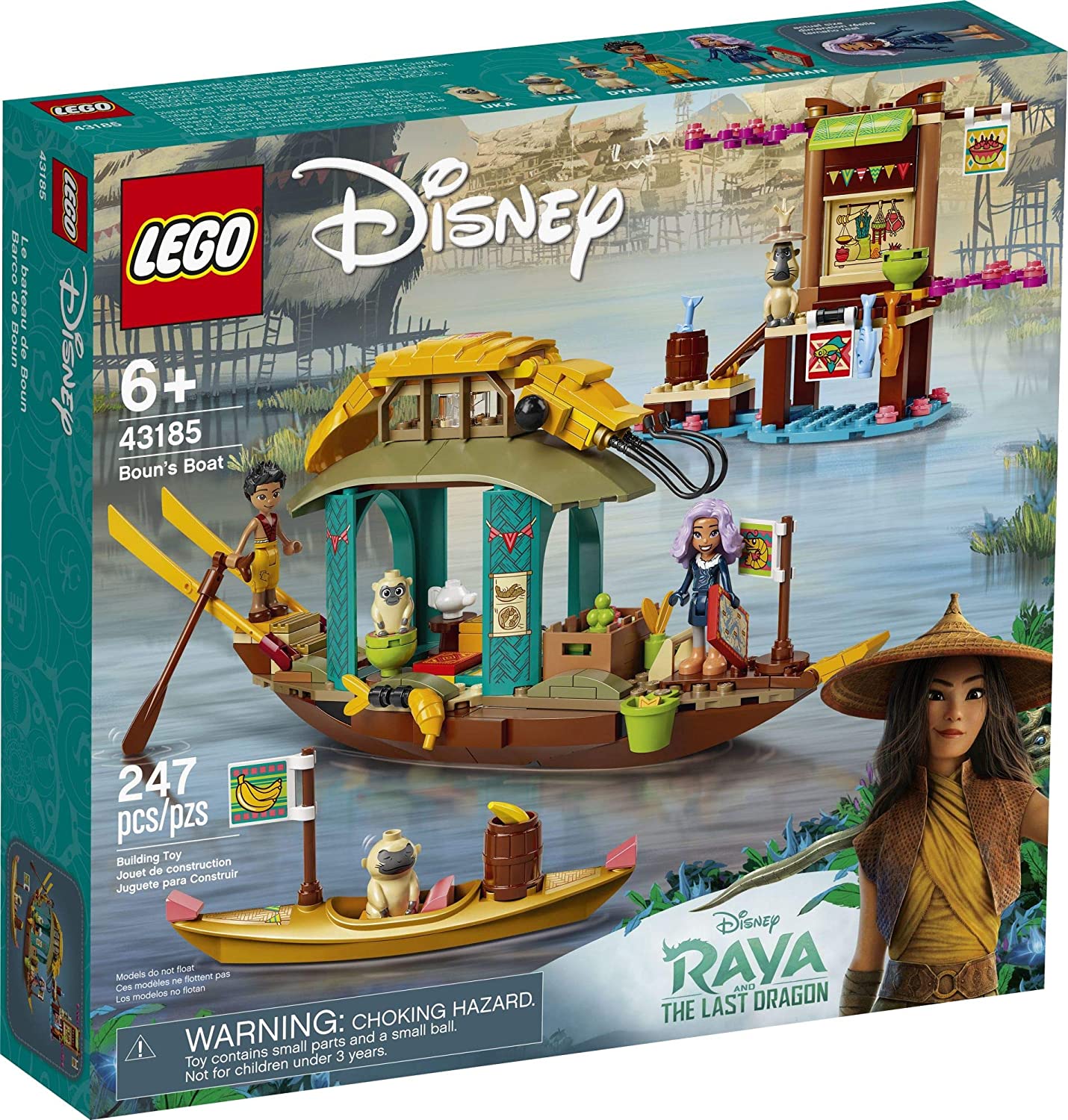 LEGO® Disney Raya and the Last Dragon Boun's Boat 43185