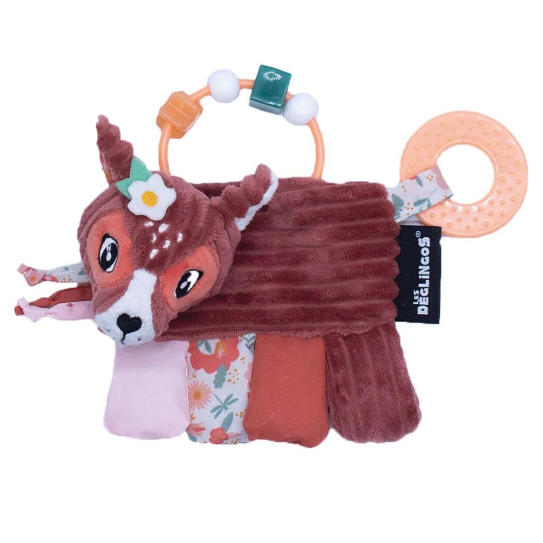 Les Deglingos Baby Activity Rattle, Melimelos the Deer