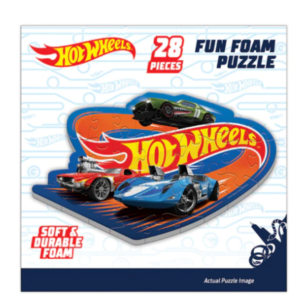 Hot Wheels Fun Foam 28 Piece Puzzle Floor Mat