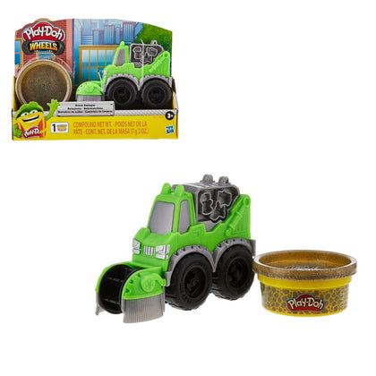 Play-Doh Wheels Mini Street Sweeper with 1 Can of Non-Toxic Dirt Buildin' Compound