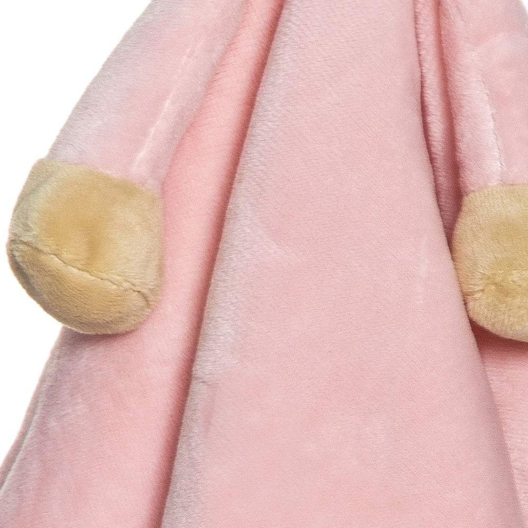 Teddykompaniet Pink Cat Security Blanket Toy, Soft Plush