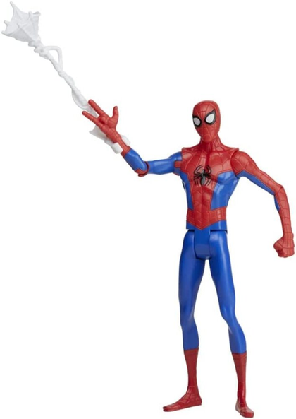 Marvel Spider-Man: Across The Spider-Verse Spider-Man Toy, 6-Inch Action Figure with Web Accessory Ages 4+