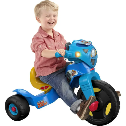 Fisher-Price PAW Patrol Lights & Sounds Trike Push & Pedal Ride-On Toddler Tricycle, Ages 2+
