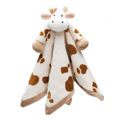 Teddykompaniet Spotted Cow Security Blanket, Soft Plush