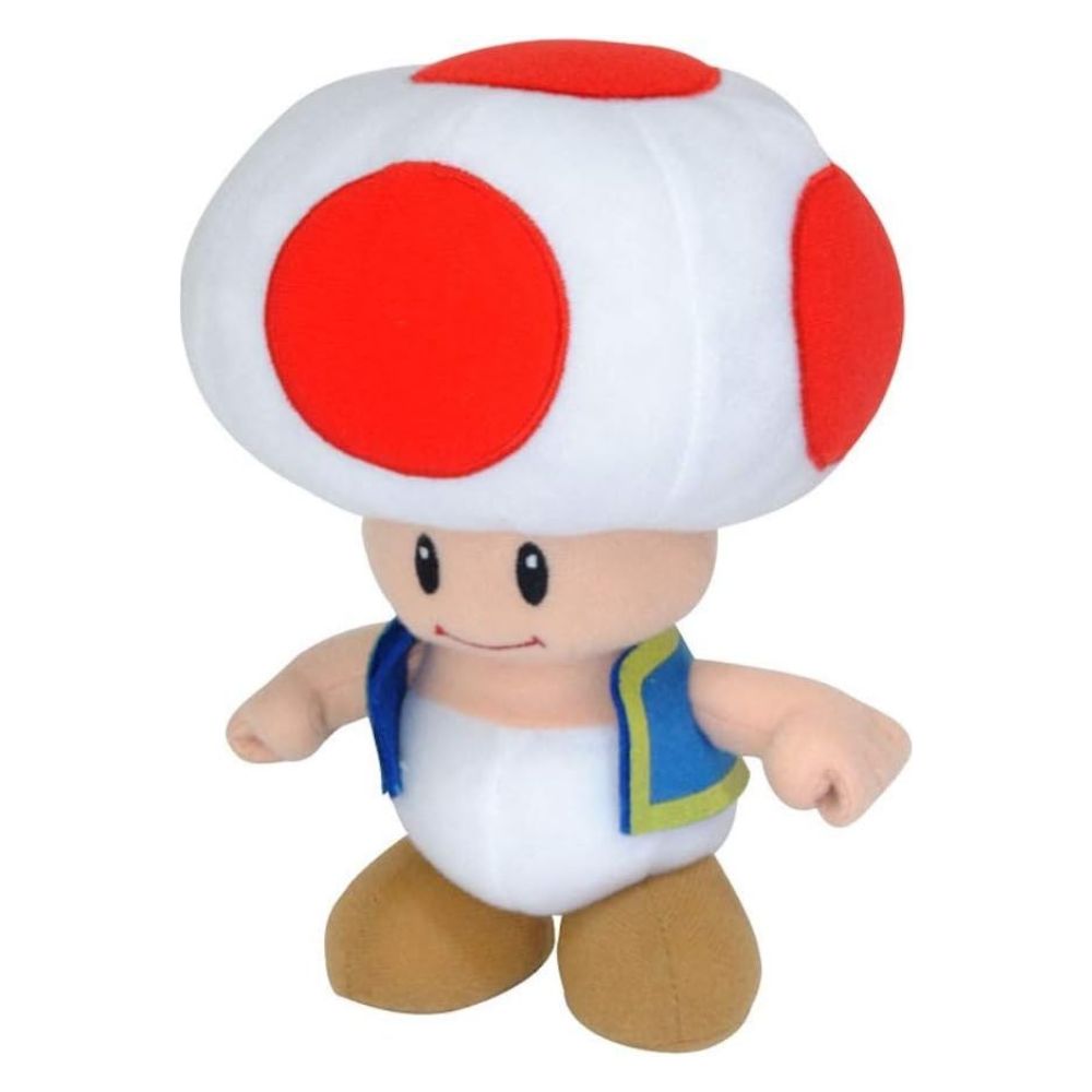Little Buddy Super Mario Toad Stuffed Plush, 7.5