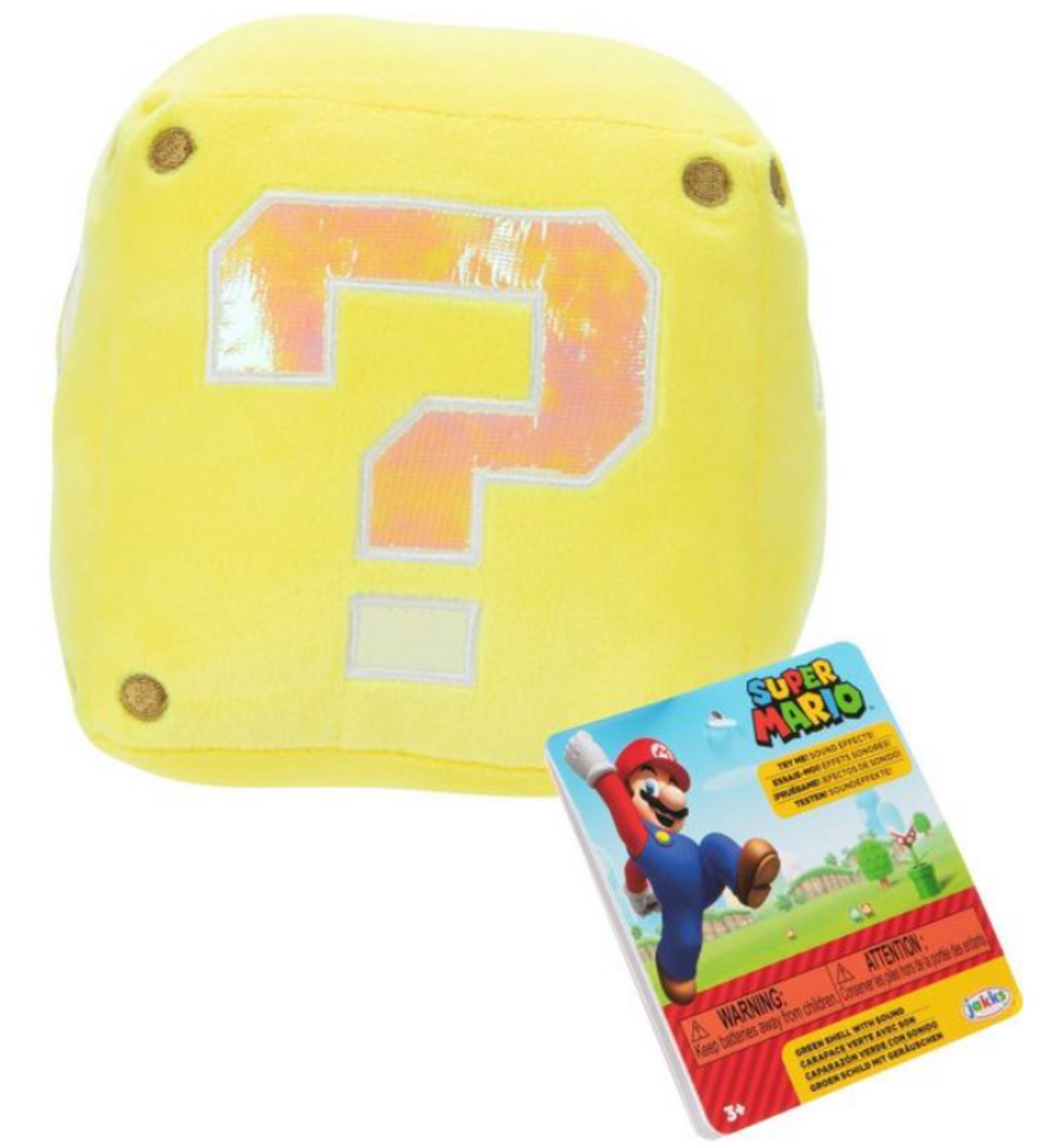 World of Nintendo Super Mario Question Block SFX Plush