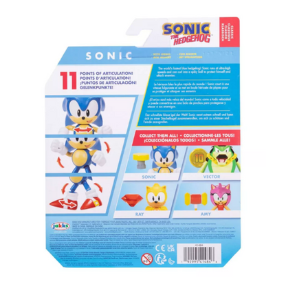 Sonic The Hedgehog 4-Inch Action Figure Classic Sonic with Yellow Spring