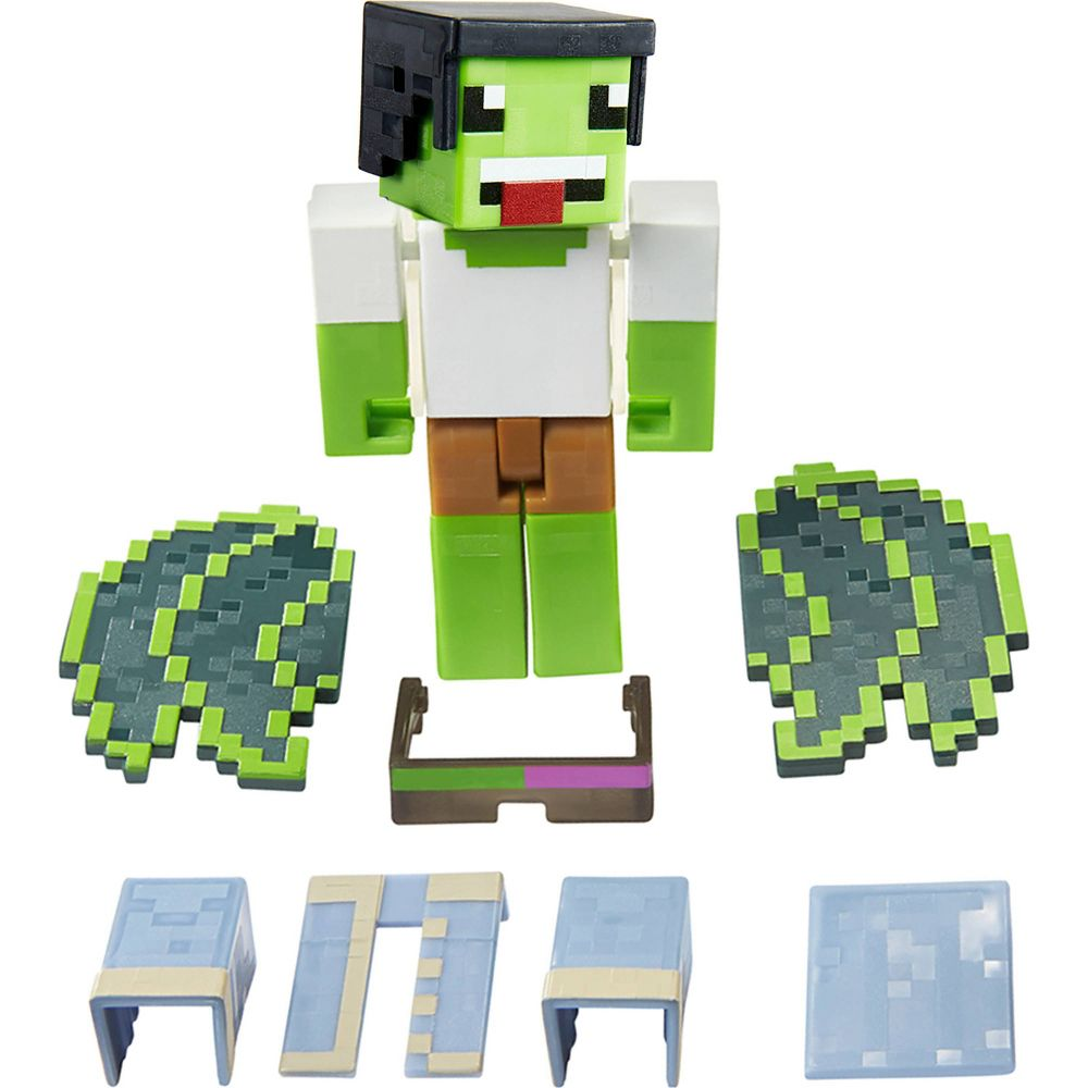 Minecraft Creator Series Party Shades Figure, Collectible Building Toy, 3.25-inch Action Figure Ages 6+