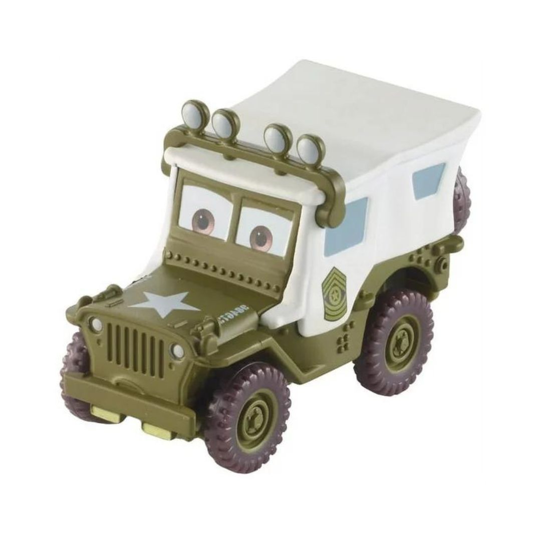 Disney Pixar Cars Wintertime Cruisers Scale 1:55 Die-Cast Car Vehicle, Sarge