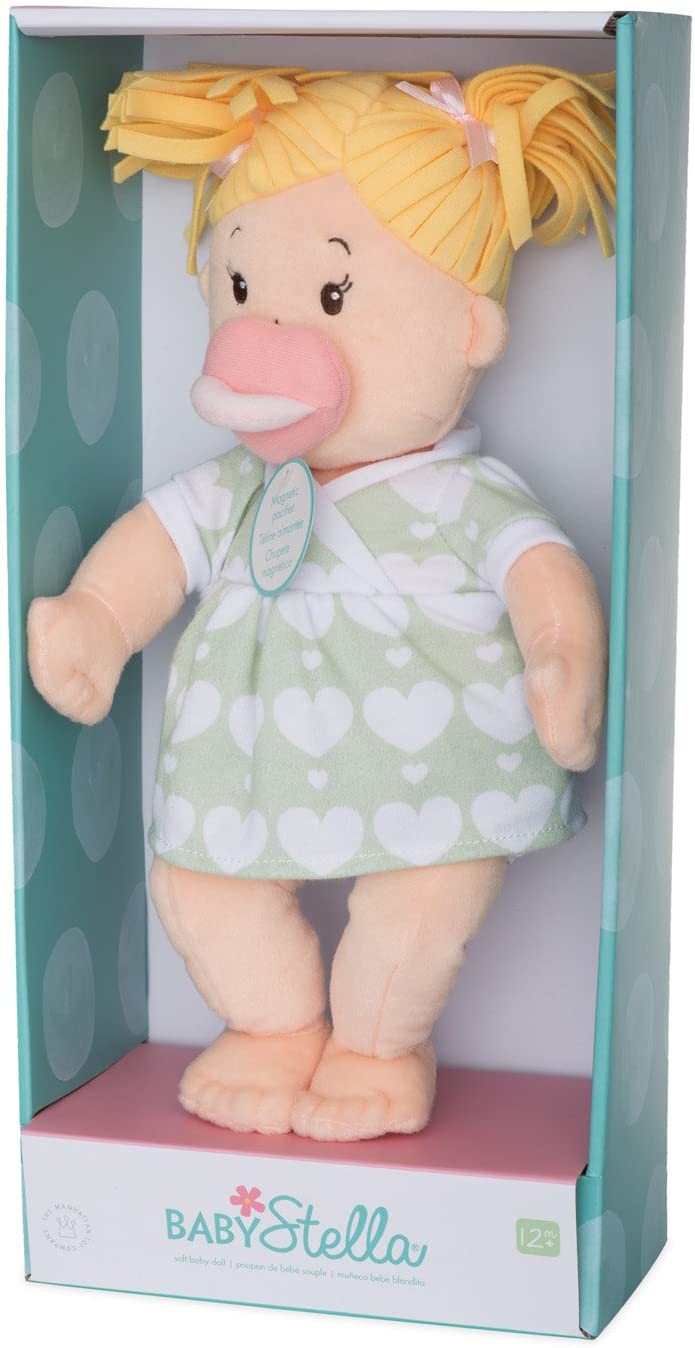 Manhattan Toy Baby Stella Blonde Soft First Baby Doll for Ages 1 Year and Up, 15