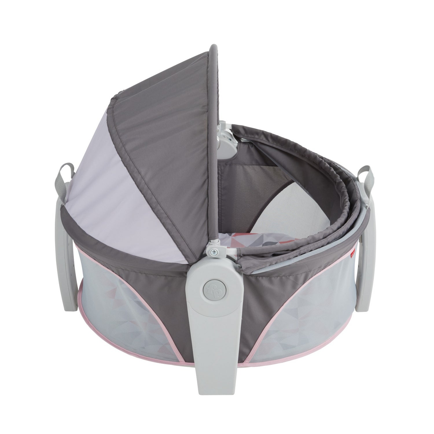 Fisher-Price Baby Portable Bassinet And Play Space On-The-Go Baby Dome, Rosy Windmill