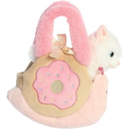 Aurora® Fancy Pals™ Donut Snail Kitty 7.5 Inch Stuffed Animal with Purse Carrier