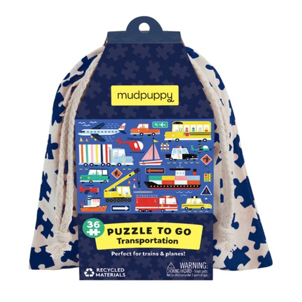 Mudpuppy Transportation Puzzle to Go (36 Piece Jigsaw Puzzle)