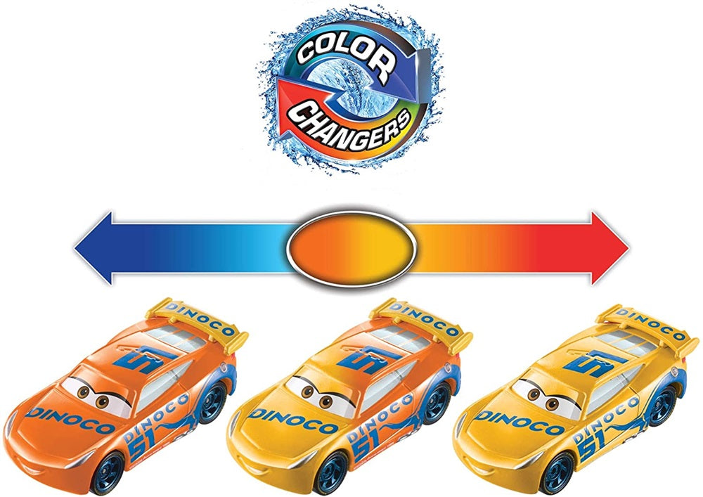 Disney Pixar Cars Color Changers Dinoco Cruz Ramirez Scale 1:55