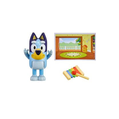 Bluey Story Starter Pack, Bluey & Xylophone 3" Inch Toy Figure. Series 5