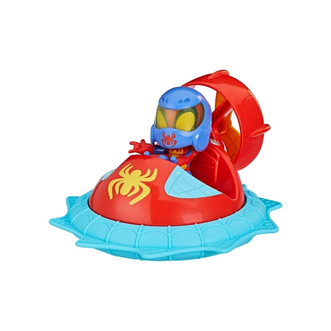 Marvel Spidey and His Amazing Friends Web-Spinners Spidey with Hover Spinner Toy Car
