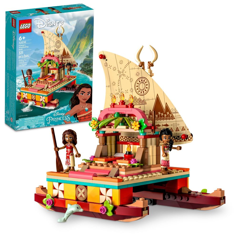 LEGO® Disney Moana’s Wayfinding Boat 43210 Building Toy Set (321 Pieces)
