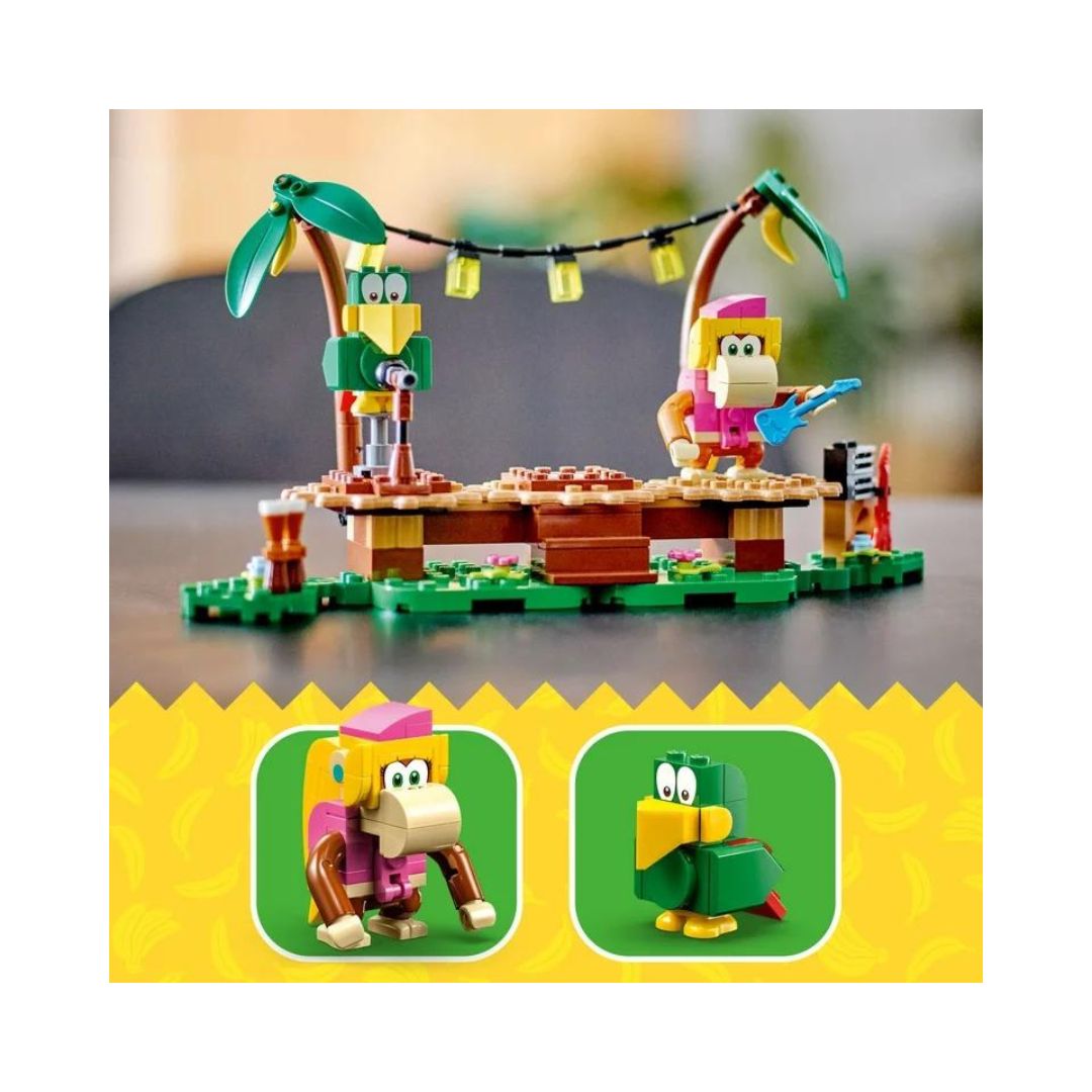LEGO® Super Mario™ Dixie Kong’s Jungle Jam Expansion Set Building Toy Set 71421, 174 Pieces