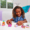 Polly Pocket Pollyville Micro Doll with Donut-Themed Spaceship and Helmet-Wearing Mini Puppy