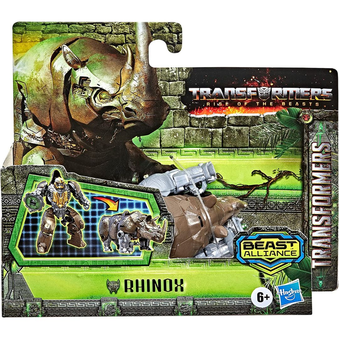 Transformers Rise of The Beasts Movie Beast Alliance Battle Changers 4.5 Inch Rhinox Action Figure