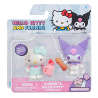 Hello Kitty® and Friends 2 Inch Figure Sweet & Salty 2 Figure Pack, Kuromi & Hello Kitty