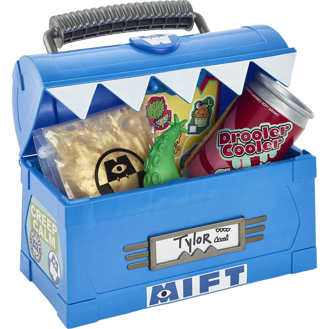Disney Pixar Monsters at Work Disney Plus Monster Mealtime Novelty Lunchbox with Slime & Toy Food