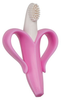 Baby Banana Bendable Training Toothbrush, Pink and White, Infant