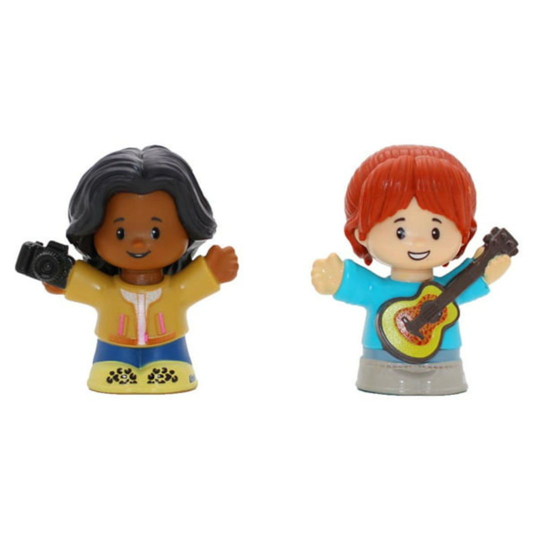 Fisher-Price Little People 2 Pack Action Toy Figure, Photographer and Guitarist