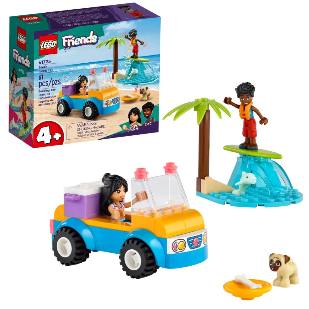 LEGO® Friends Beach Buggy Fun 41725 Building Toy Set (61 Pieces)