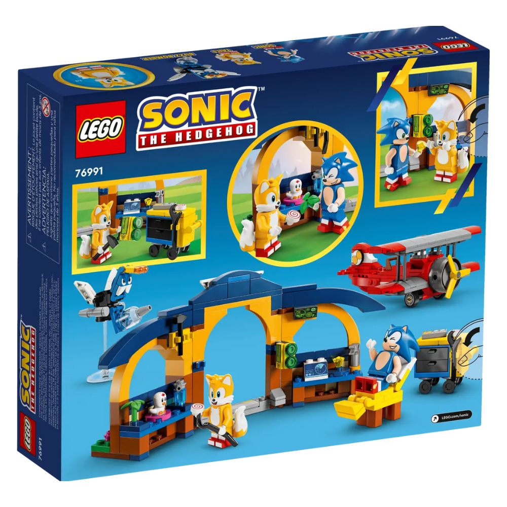 LEGO® Sonic the Hedgehog™ Tails’ Workshop and Tornado Plane 76991 (376 Pieces)