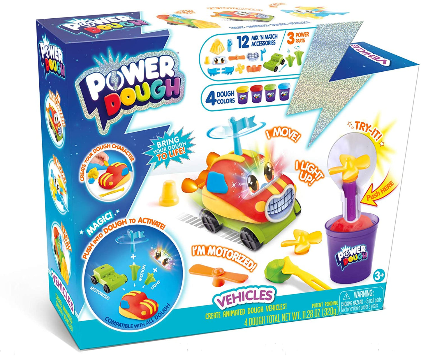 Power Dough Vehicles Large Box Interactive Dough (20 Piece)