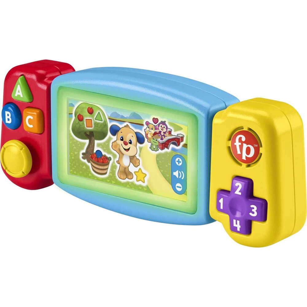 Fisher-Price Laugh & Learn Pretend Video Game Toddler Toy with Lights & Learning Songs