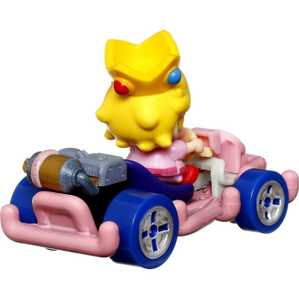 Mattel Hot Wheels Super Mario Kart Baby Peach Pipe Frame Diecast Vehicle Car, Scale 1:64