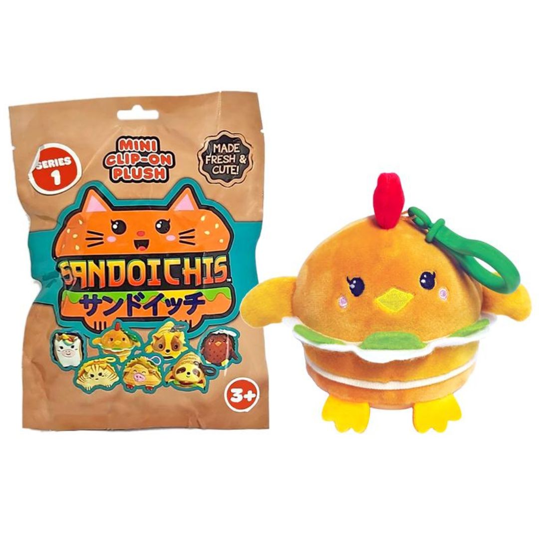 Sandoichis™ Mini Clip-On Plush Mystery Bag Assortment (1 Pack - Styles May Vary)