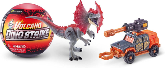 5 Surprise Dino Strike Series 4 (5 Pack) by ZURU Mystery Collectible Mini Dinosaur Toy