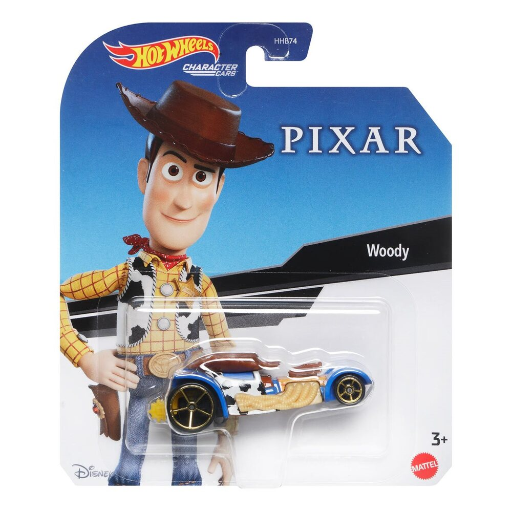 Hot Wheels Disney Pixar Character Cars 1:64 Scale Toy Story Woody Vehicle