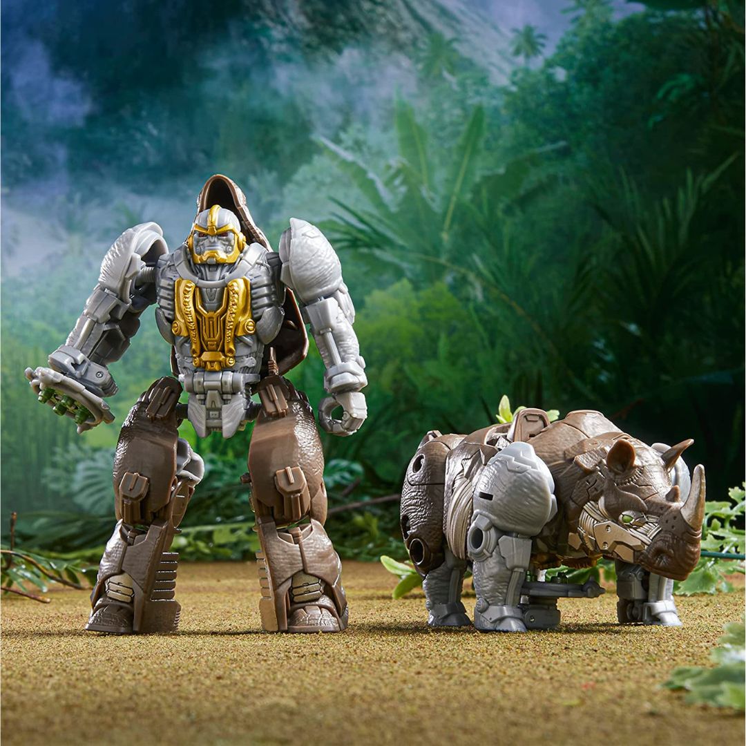 Transformers Rise of The Beasts Movie Beast Alliance Battle Changers 4.5 Inch Rhinox Action Figure