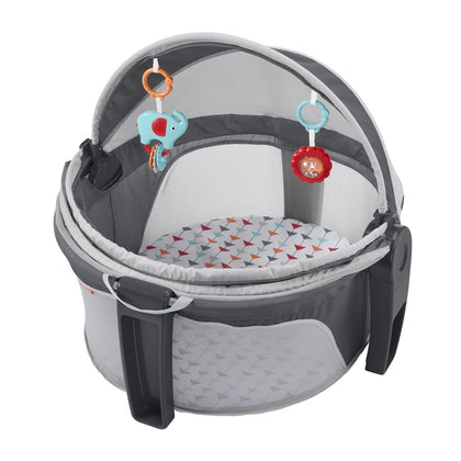 Fisher-Price Baby Portable Bassinet and Play Space On-the-Go Baby Dome, Arrows Away