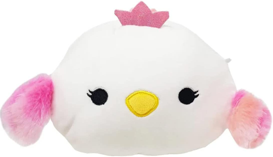 Squishmallows Official Kellytoy Stackable 8-Inch Alyssa the Swan Plush Toy