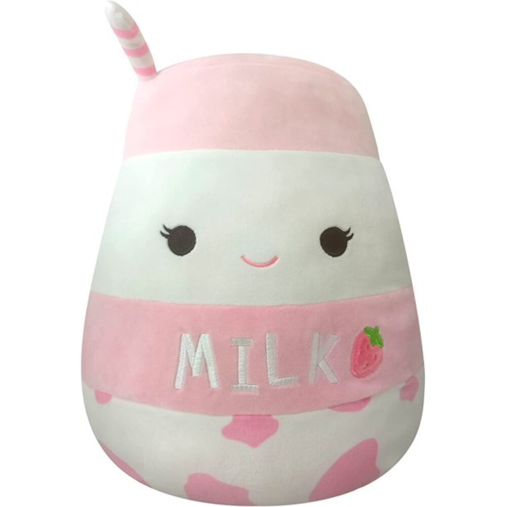 Squishmallows Official Kellytoy 8-Inch  Amelie the Strawberry Milk Plush Toy S8-##1413
