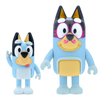 Bluey Figure 2 Pack Bluey & Bandit (Dad) 2.5 Inch Toy Figures with Accessories