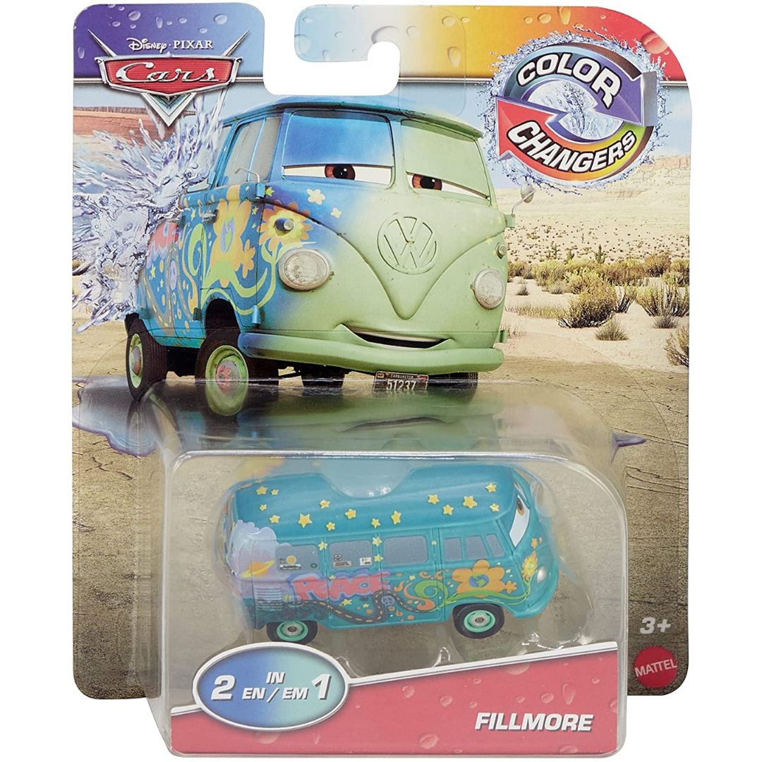 Disney Pixar Cars Color Changers Fillmore, Scale 1:55