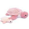 Les Deglingos Ptipotos Savenou Mama & Baby Pink Turtle Plush