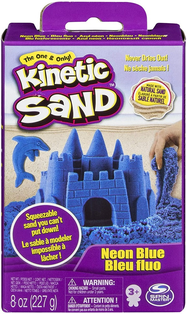Kinetic Sand Neon Blue Refill 8 Ounce