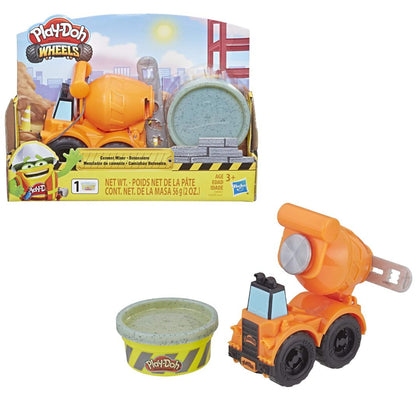 Play-Doh Wheels Mini Cement Truck with 1 Can of Non-Toxic Dirt Buildin' Compound