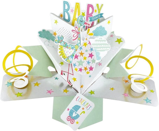 Second Nature Mailable Congrats Baby Shower Pop Up Greeting Card - POP162