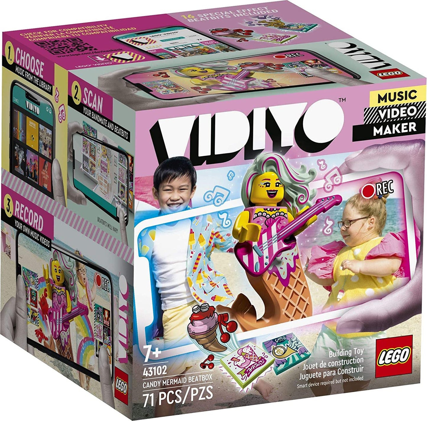 LEGO® VIDIYO Candy Mermaid Beatbox Building Kit with Exclusive Minifigure 43102, 71 Pieces