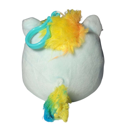 Scented Squishmallows Justice Exclusive Crystal the Unicorn Letter "S" Clip On Plush Toy